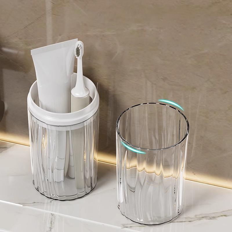 Home Edit Bathroom Storage - Nuovo Porta Spazzolino da Viaggio Portatile,