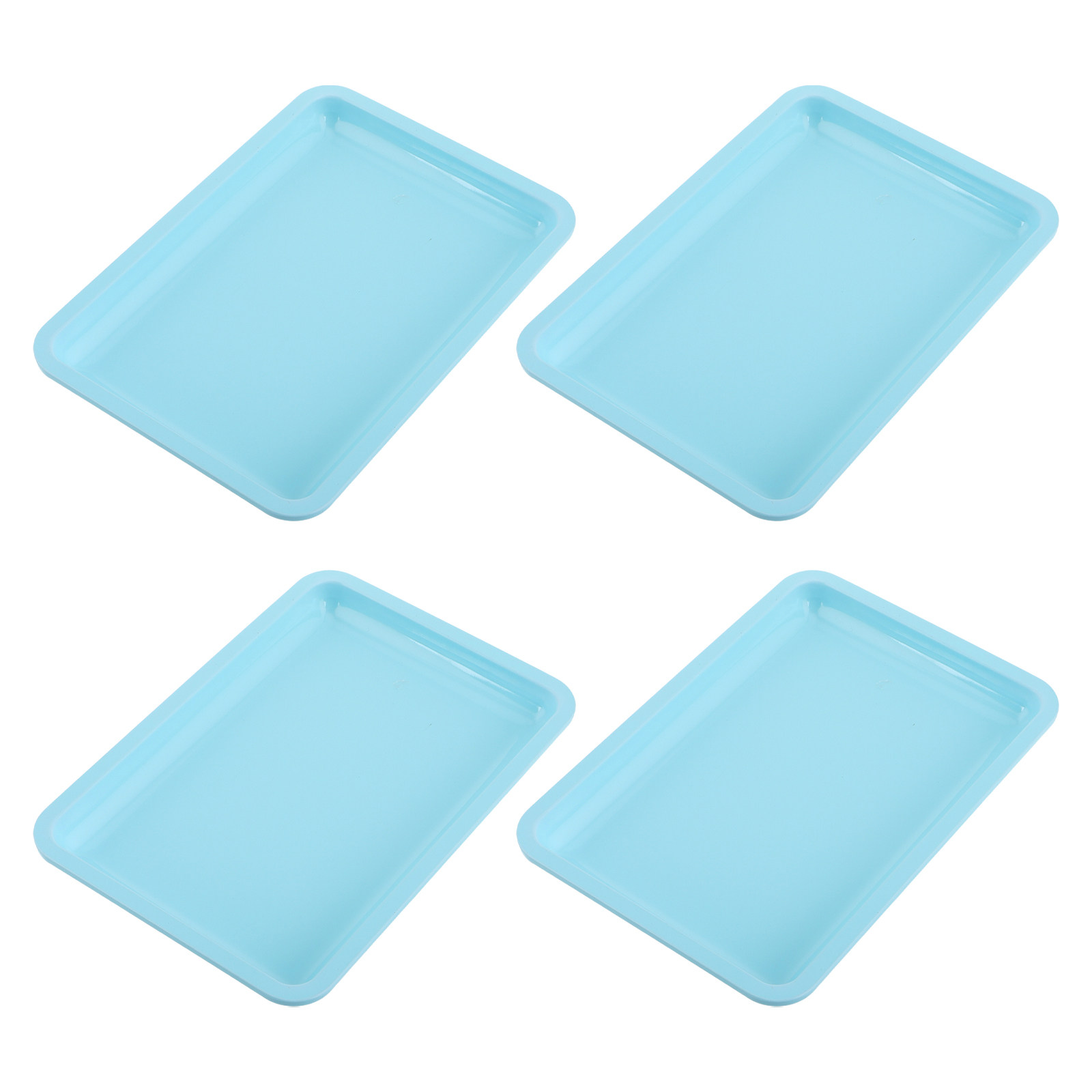 Home Bathroom Organizer - Set da 4 vassoi in acciaio