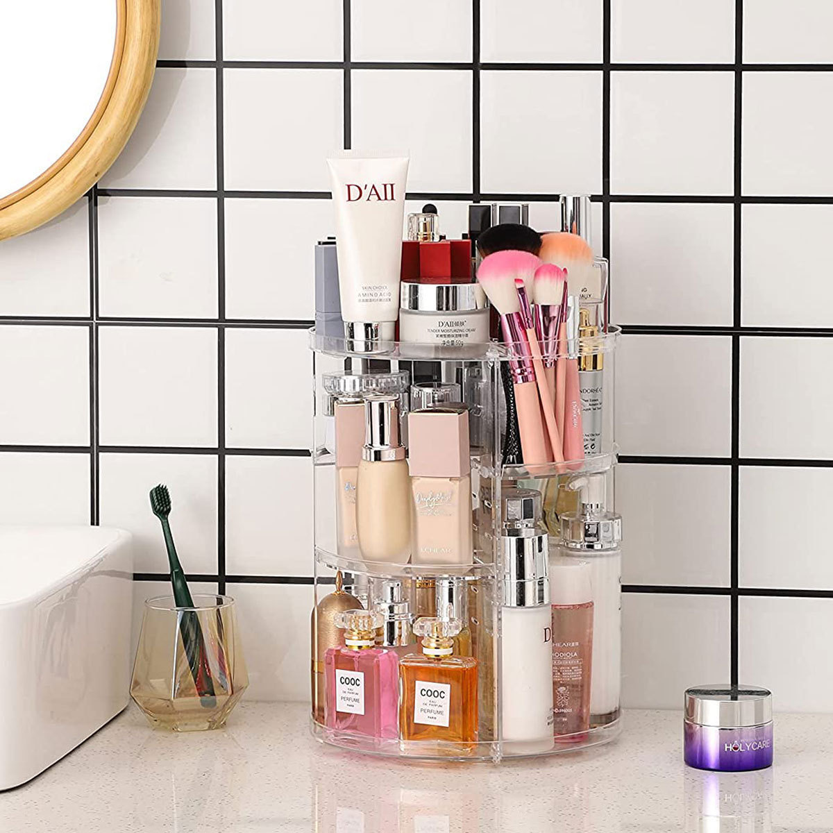 Portacosmetici Girevole a 360  - Home Edit Bathroom Storage recensione e prezzo